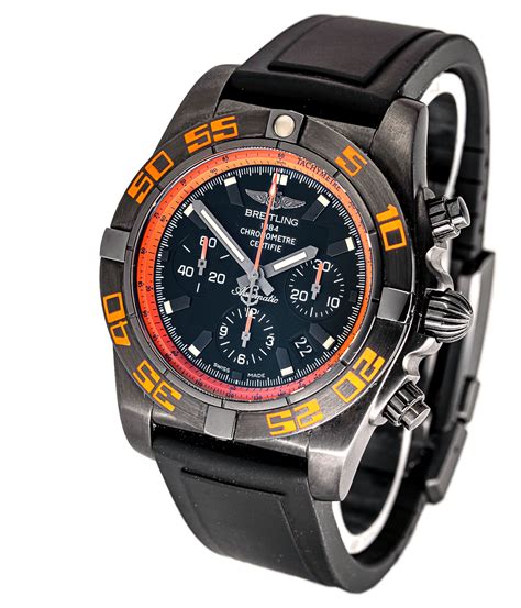 breitling chronomat 44 raven blacksteel orange|Breitling Chronomat 44 Raven Men's Watch MB0111C2/BD07.